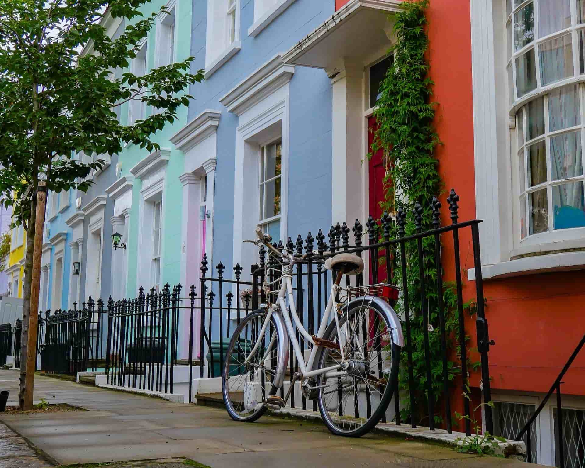 Notting Hill's colourful houses