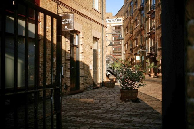 Wapping cobbled streets